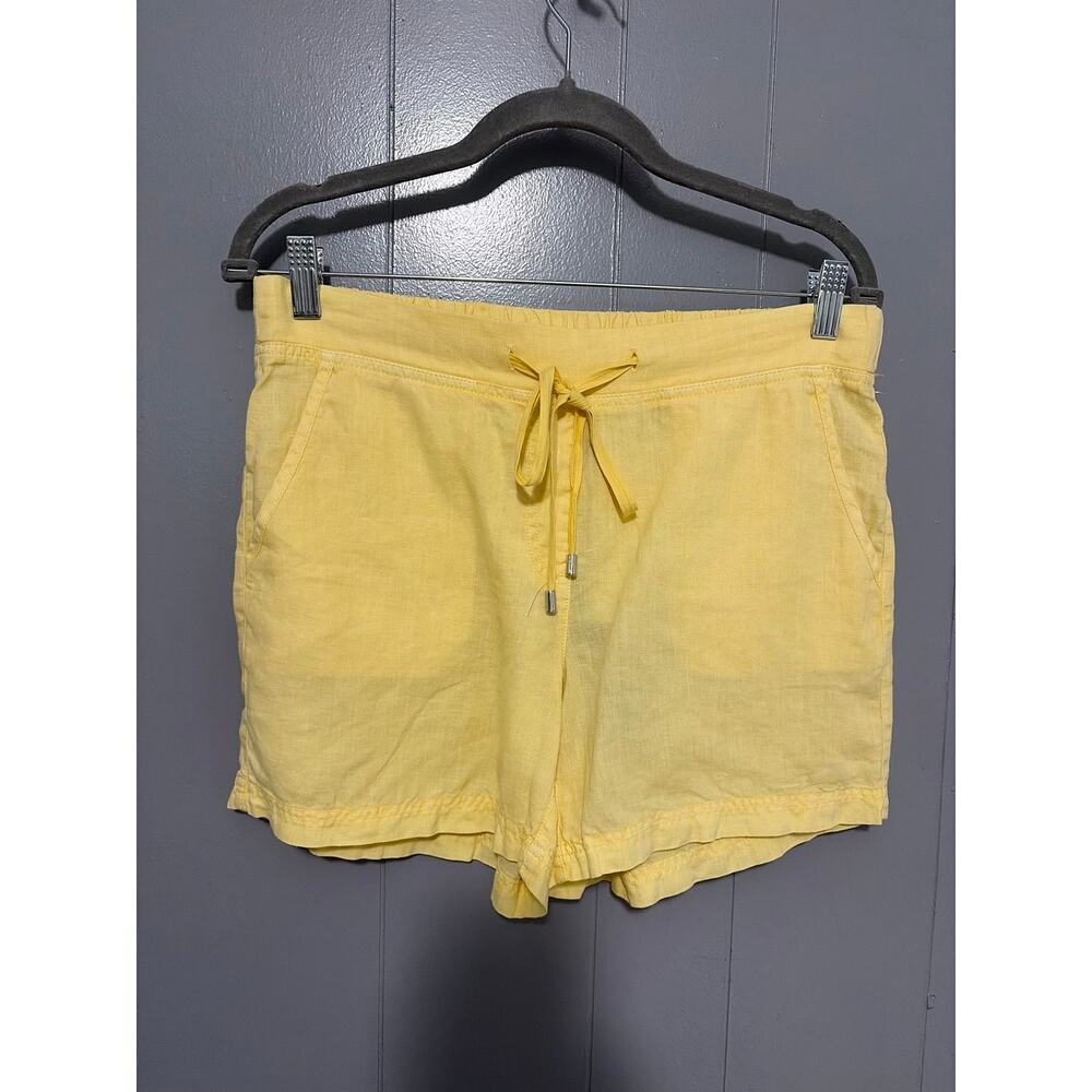NEW Tommy Bahama Yellow Linen Leigh Fit Summer Preppy Classic Shorts 6